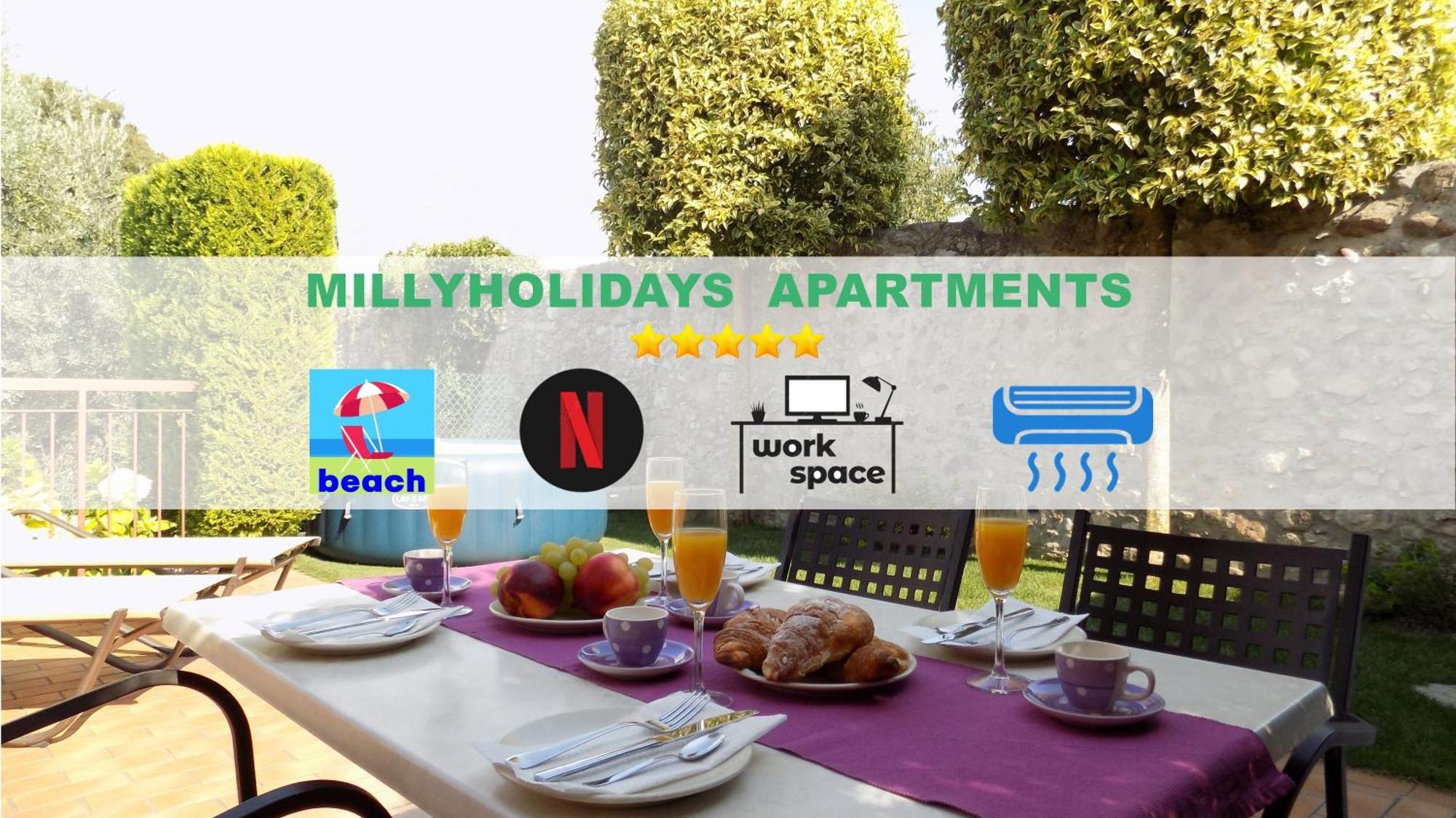 Millyholidays - Apartment Lilla - Center - Nearby Beach - Private Garden - Spa Pool باردولينو المظهر الخارجي الصورة